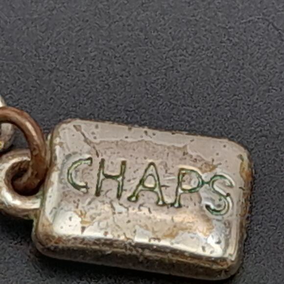 Vintage Chaps Rhinestone Choker Necklace Distressed - Picture 7 of 9